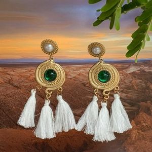 Tassel pearl earrings S925 sterling silver needle